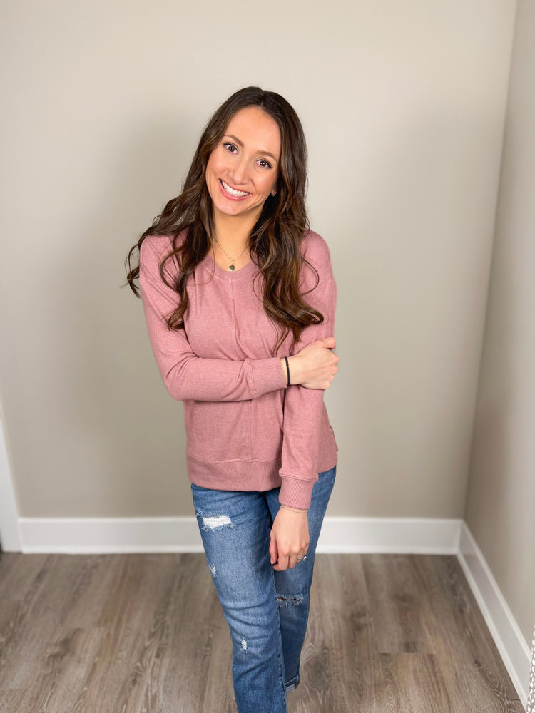 Blush Whisper - Soft Pink Sweater