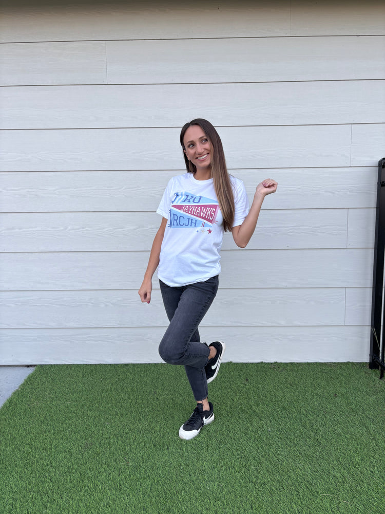 KU Pennant Banner- Graphic Tee