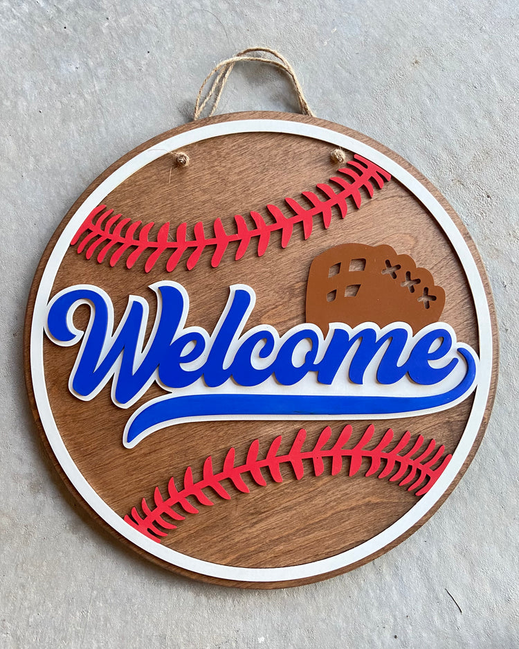 Welcome Baseball - DIY Door Rounder Project