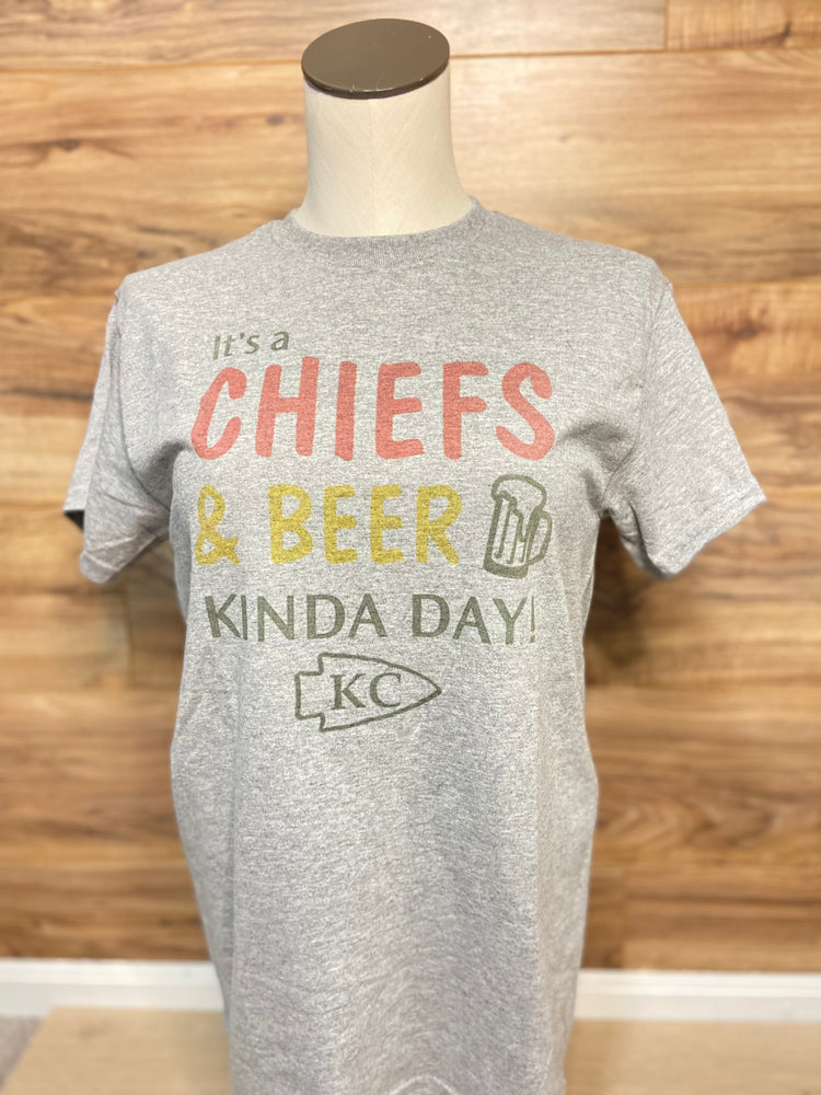 It’s A Chiefs a & Beer Kinda Day - Graphic Tee