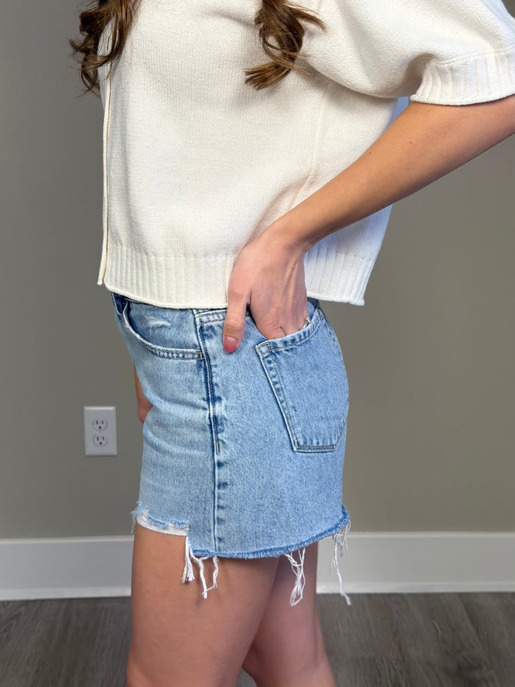 Off Duty Denim Shorts