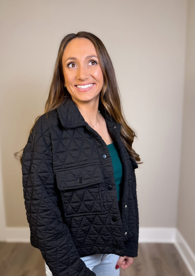 Noir Quilted Jacket