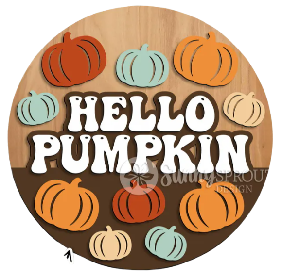 Hello Pumpkin Retro- DIY Door Rounder Project