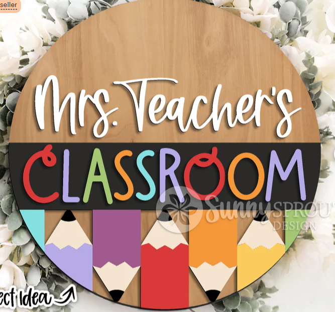 Classroom Colorful Pencils - DIY Door Rounder Project
