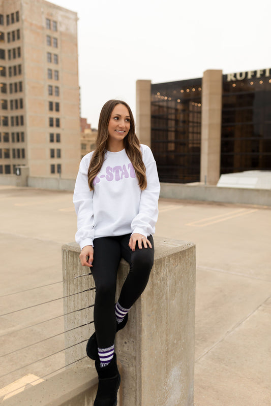 K-State Crewneck Sweatshirt - Puff Vinyl