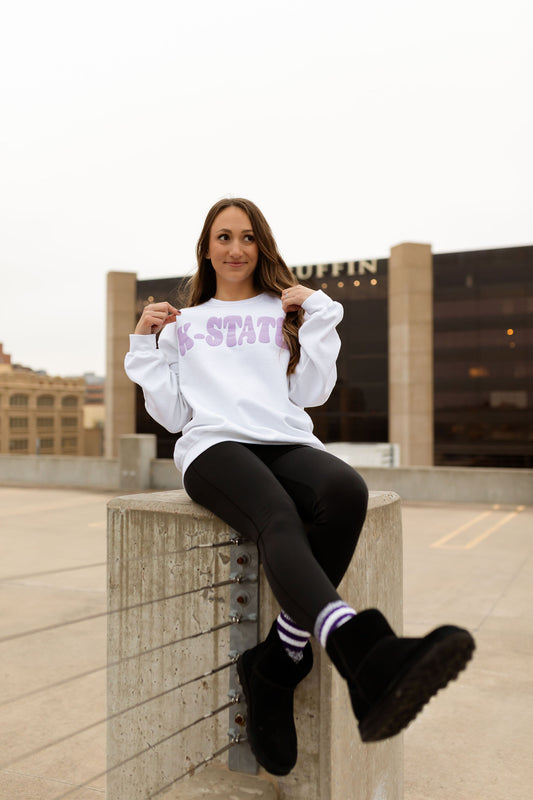 K-State Crewneck Sweatshirt - Puff Vinyl