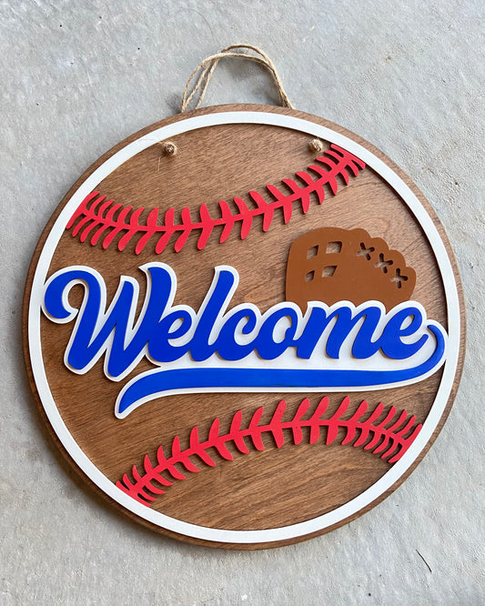 Welcome Baseball - DIY Door Rounder Project