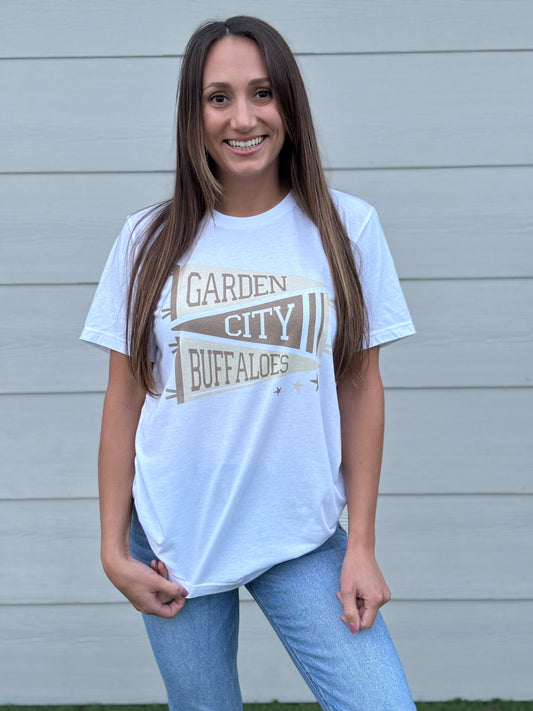 Garden City Pennant Banner- Graphic Tee