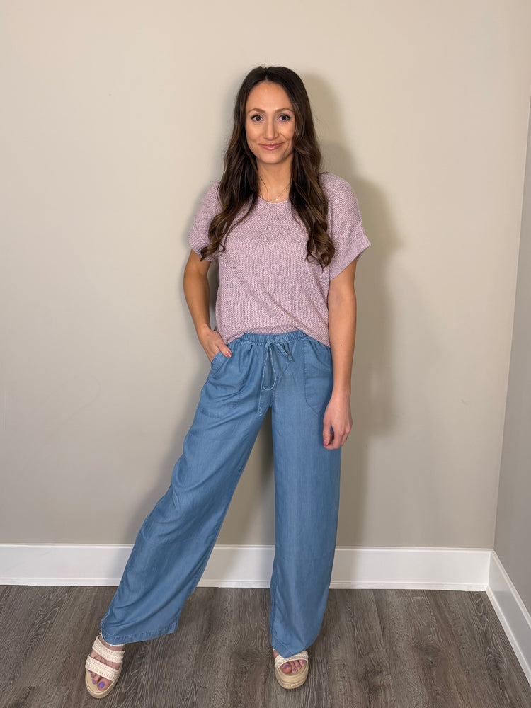 Skies are Blue Set - Chambray  Pant