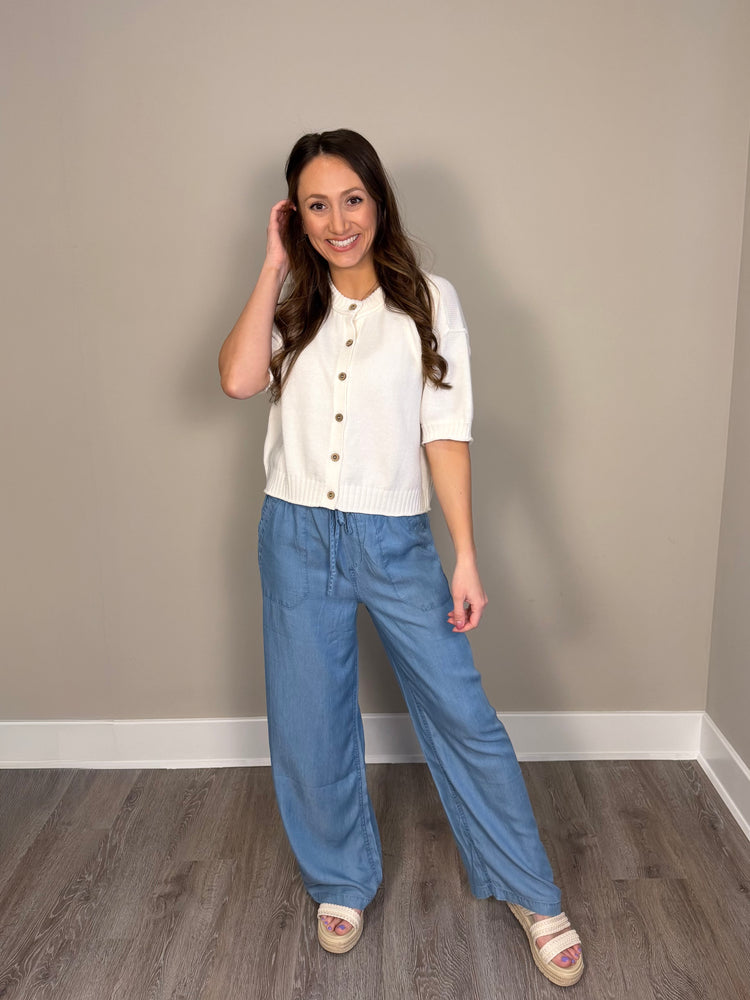Skies are Blue Set - Chambray  Pant