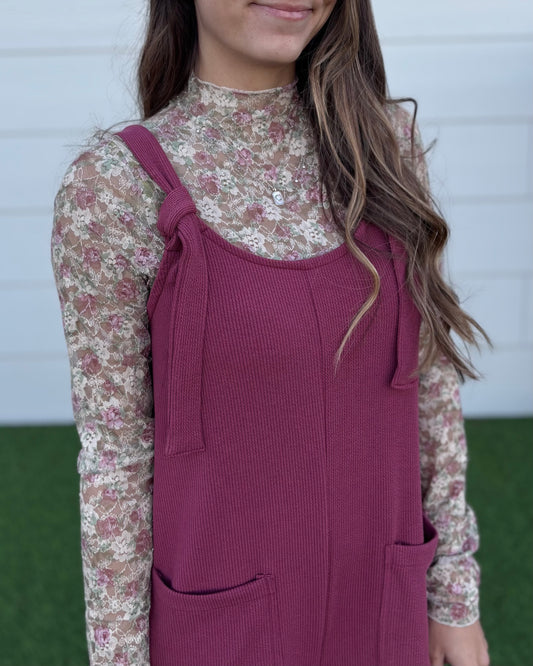 All Things Mauve - Mauve Ribbed Jumper