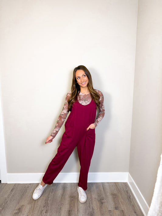 The Monroe Jumper- Red Wine