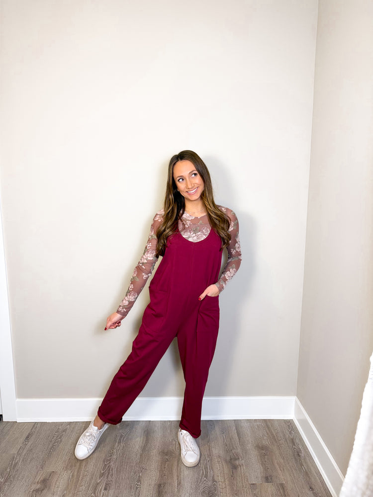 The Monroe Jumper- Red Wine