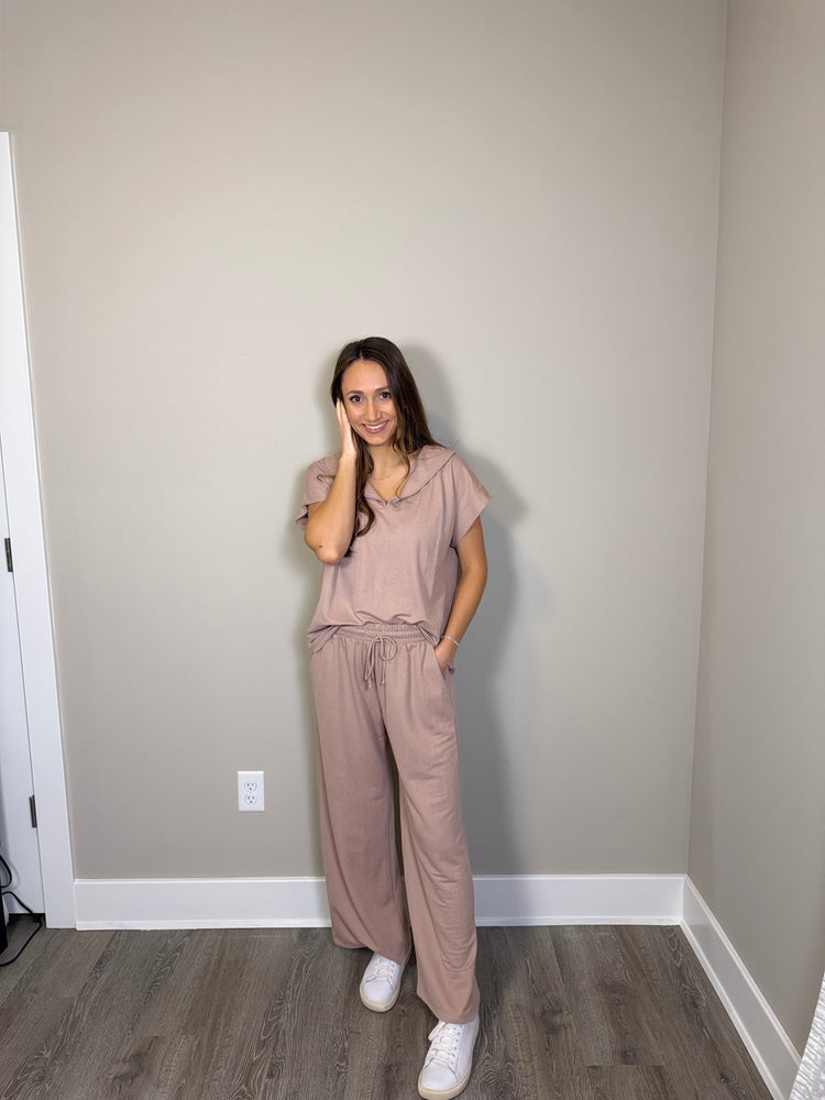 Linen Like Drawstring Pant