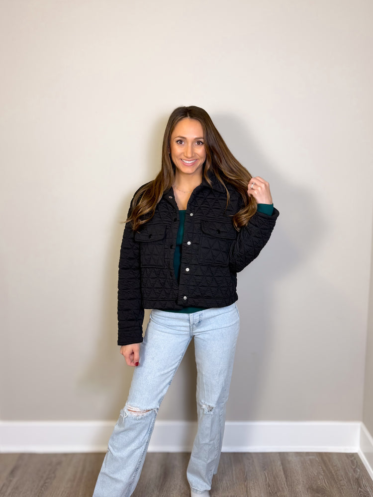 Noir Quilted Jacket