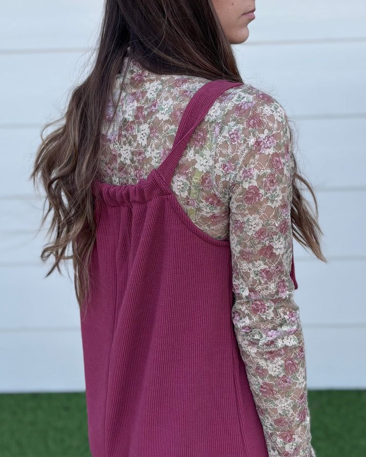 All Things Mauve - Mauve Ribbed Jumper