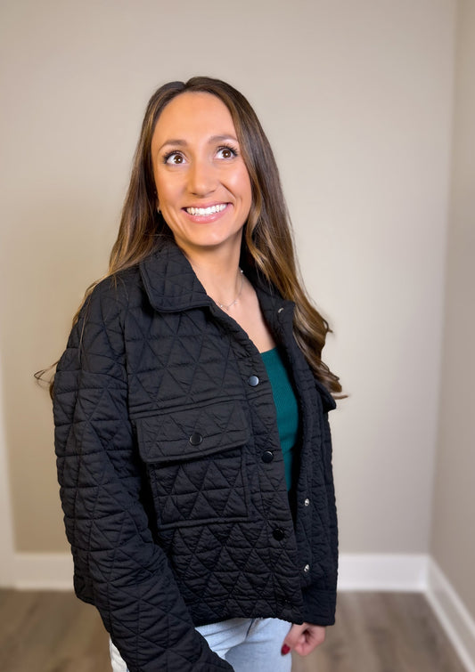 Noir Quilted Jacket