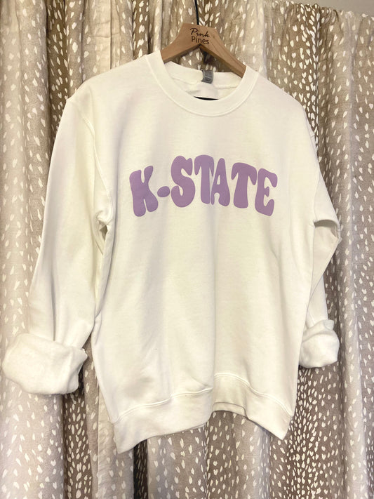 K-State Crewneck Sweatshirt - Puff Vinyl