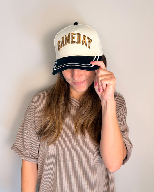 Gold & Black Neutral Game Day - Hat