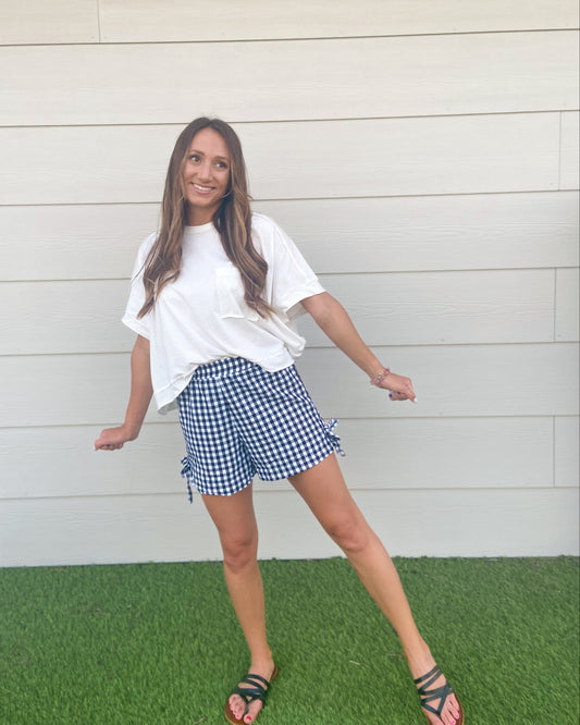Gingham & Bows - B&W Boxer Short