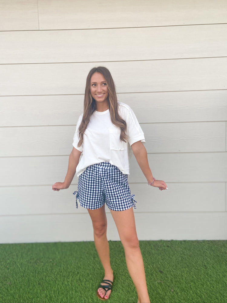 Gingham & Bows - B&W Boxer Short