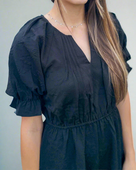 The Allie Floral Black dress