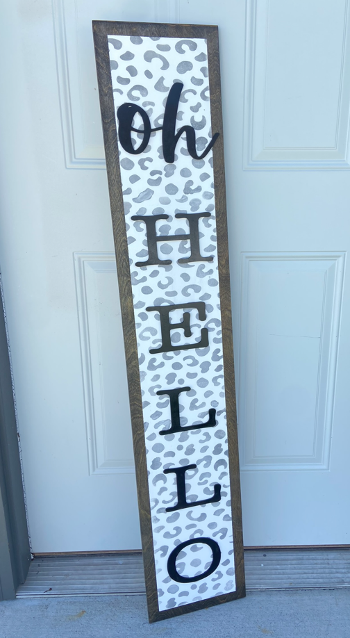 Oh Hello- DIY Porch Leaner Project