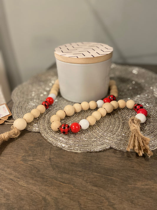 Wooden Beads - Red